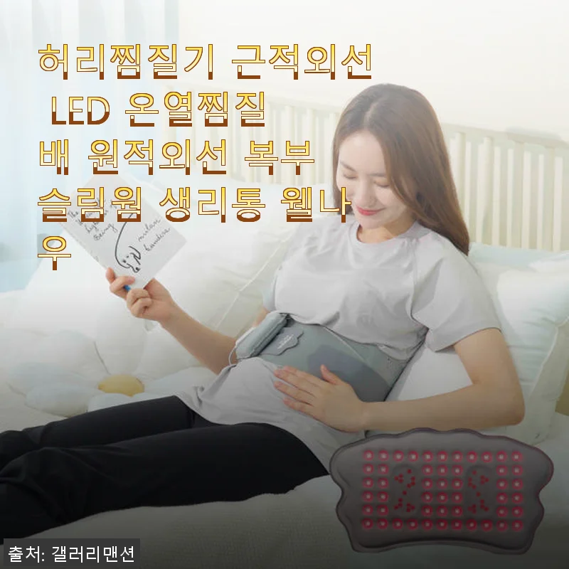 허리찜질기 근적외선 LED 온열찜질 배 원적외선 복부 슬림웜 웰나우 사용후기