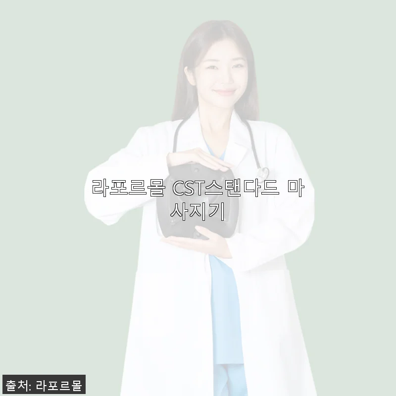 라포르몰 CST스탠다드 마사지기 사용후기 - 목과 어깨 뭉침 해소에 탁월한 선택