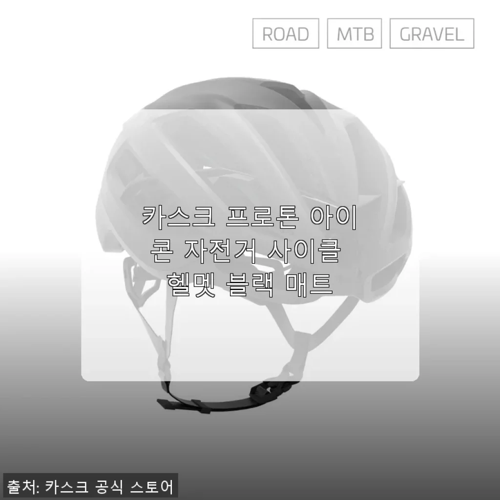 카스크 프로톤 아이콘 자전거 사이클 헬멧 블랙 매트 사용후기