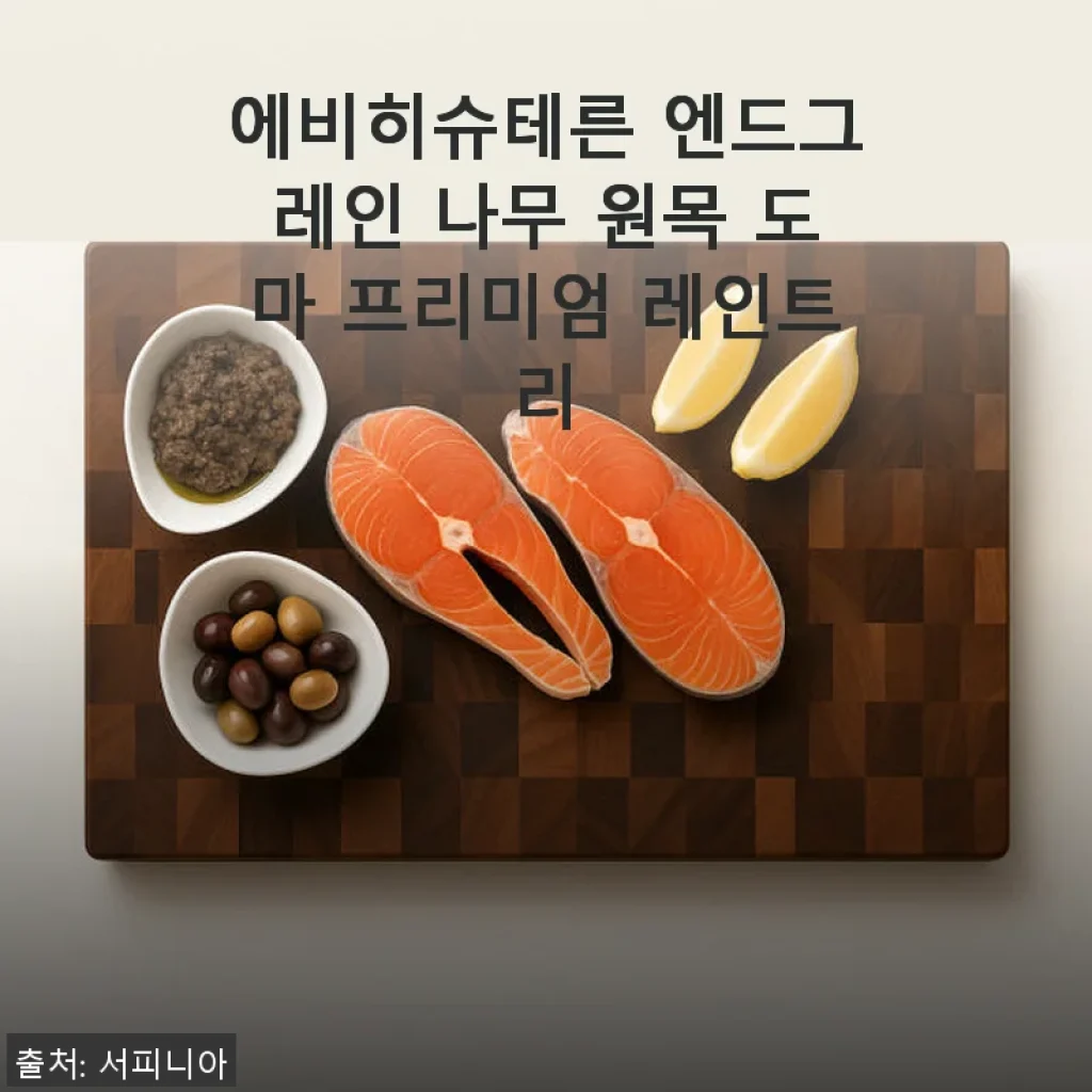 에비히슈테른 엔드그레인 나무 원목 도마 프리미엄 레인트리 사용후기
