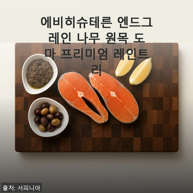에비히슈테른 엔드그레인 나무 원목 도마 프리미엄 레인트리 사용후기
