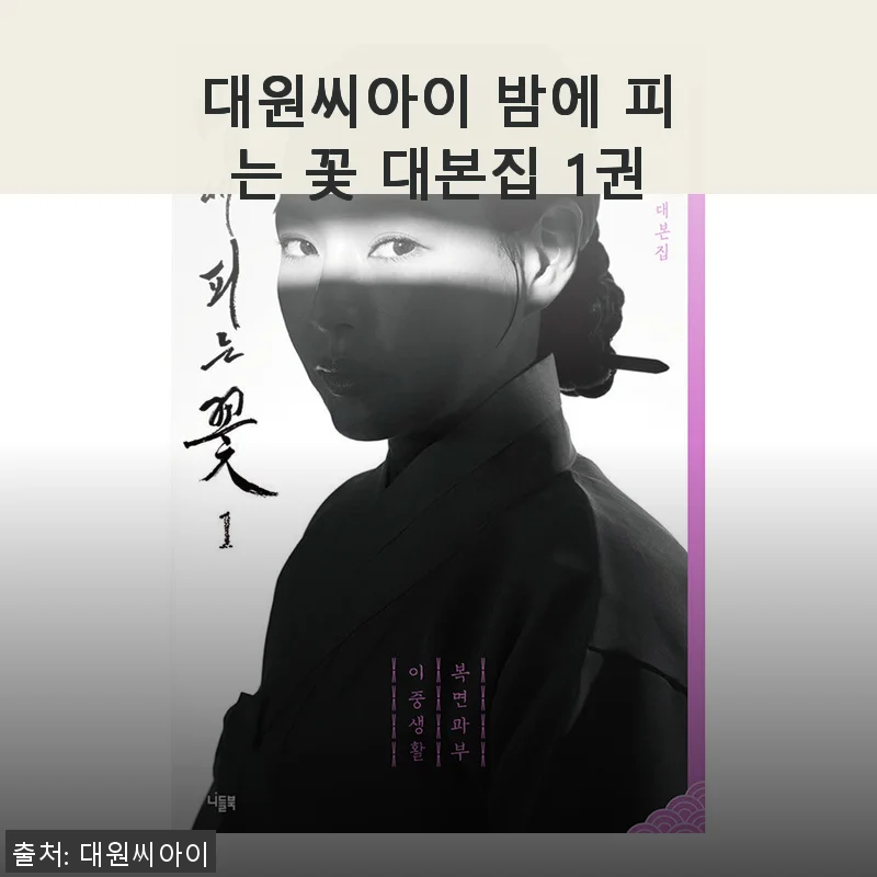 대원씨아이 밤에 피는 꽃 대본집 1권 사용후기 및 제품소개