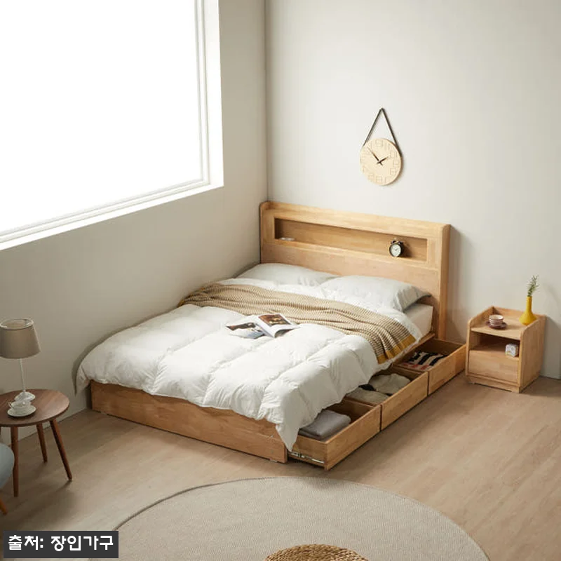 장인가구 케트렌 원목 LED헤드 수납 관련 이미지 1