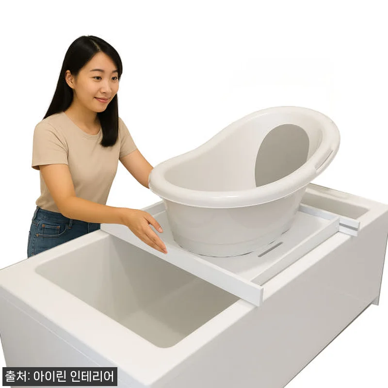 허리편안 아기욕조받침대 사용후기 - 관련 이미지 1