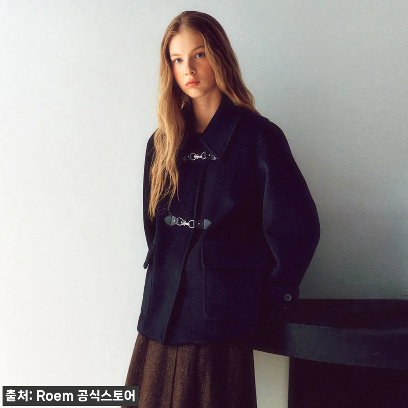로엠 버클 미디 코트 RMJHG11R 관련 이미지 1