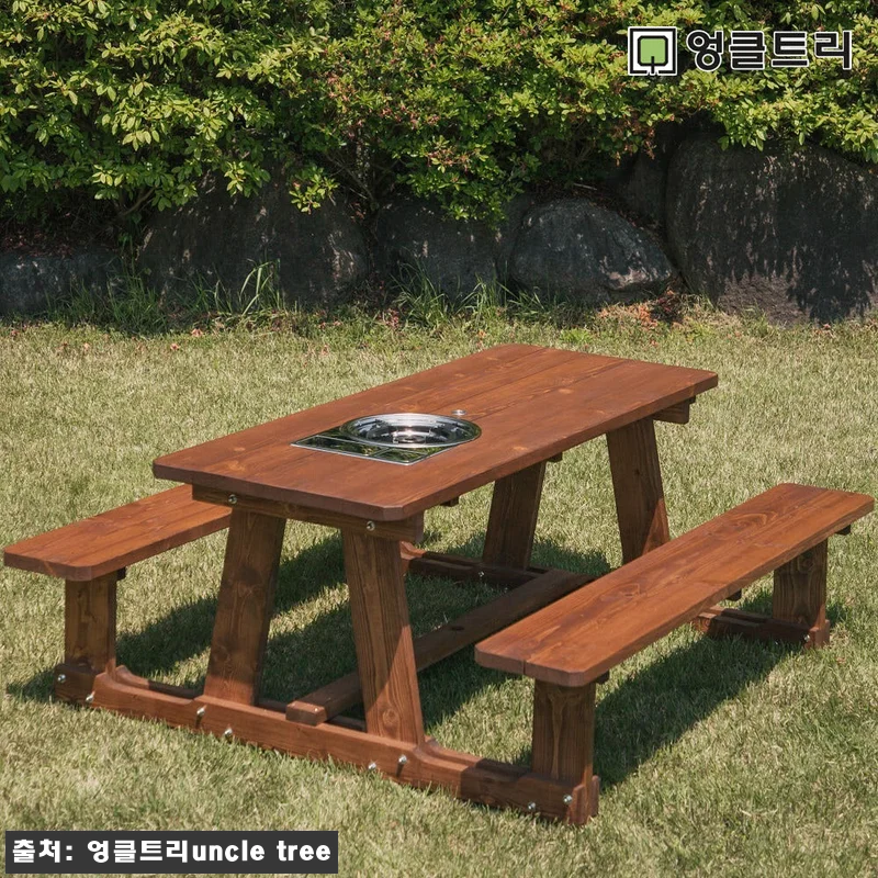로스타형 야외테이블 세트 파라솔 피크 관련 이미지 1