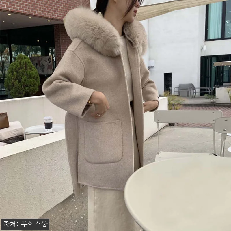 럭스기획 로로 리얼 폭스 퍼 후드 알 관련 이미지 3