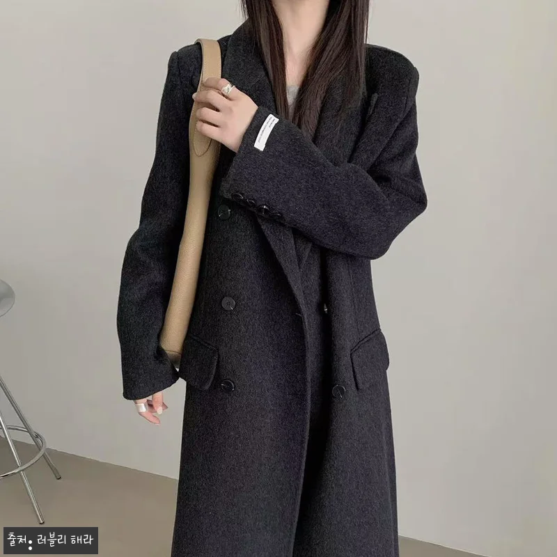 울100 여성 더블버튼 롱코트 아이보 관련 이미지 3
