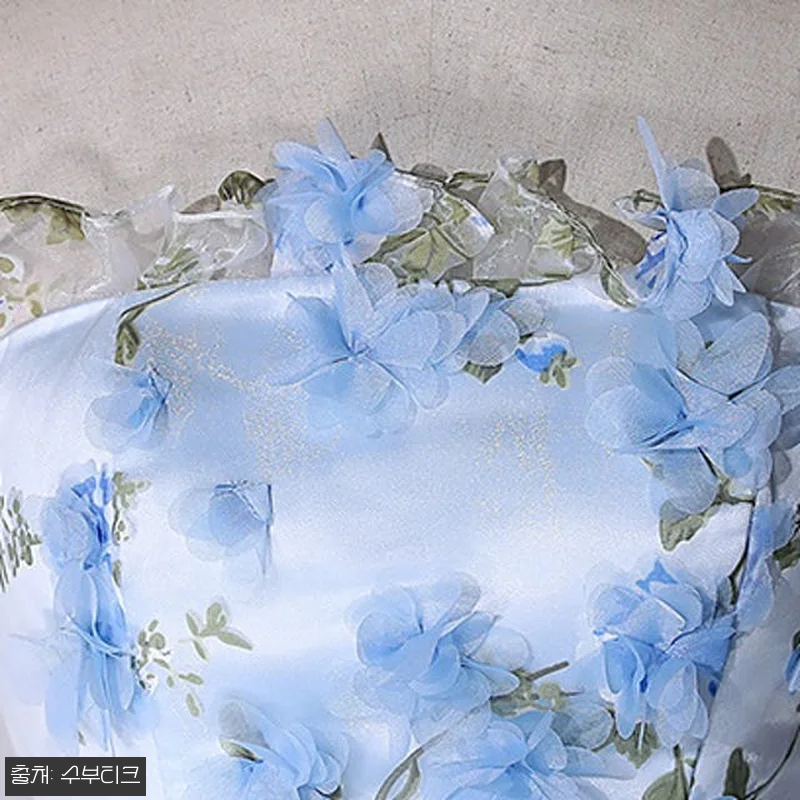 오간자 튜브탑 꽃 공주 드레스 사용후 관련 이미지 4