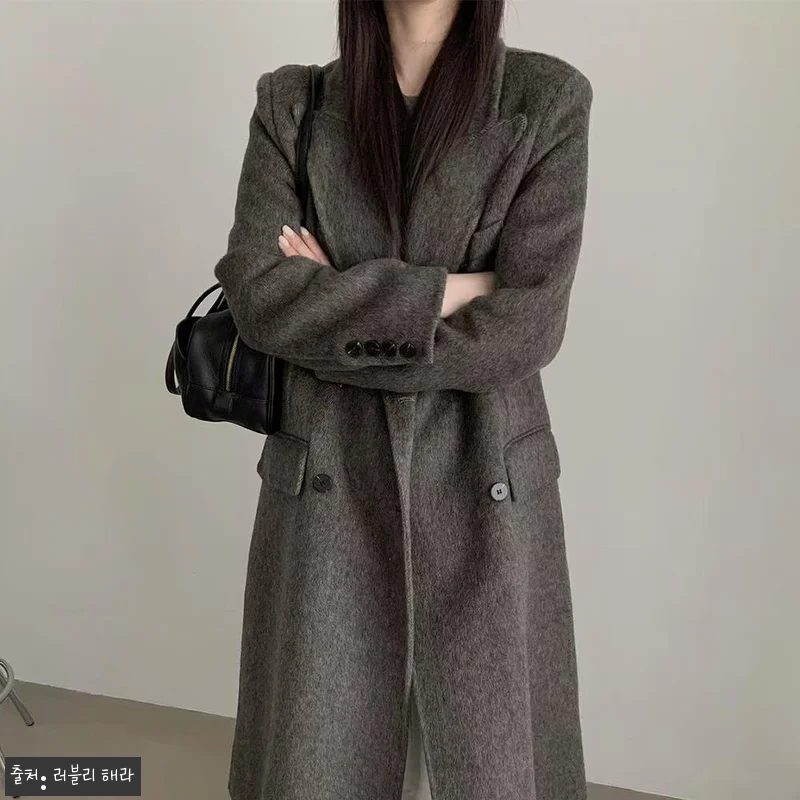 울100 여성 더블버튼 롱코트 아이보 관련 이미지 4