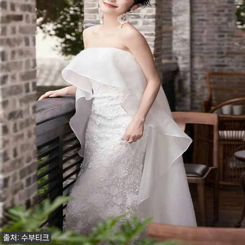 셀프 웨딩드레스 스몰 탑 야외촬영 머 관련 이미지 5