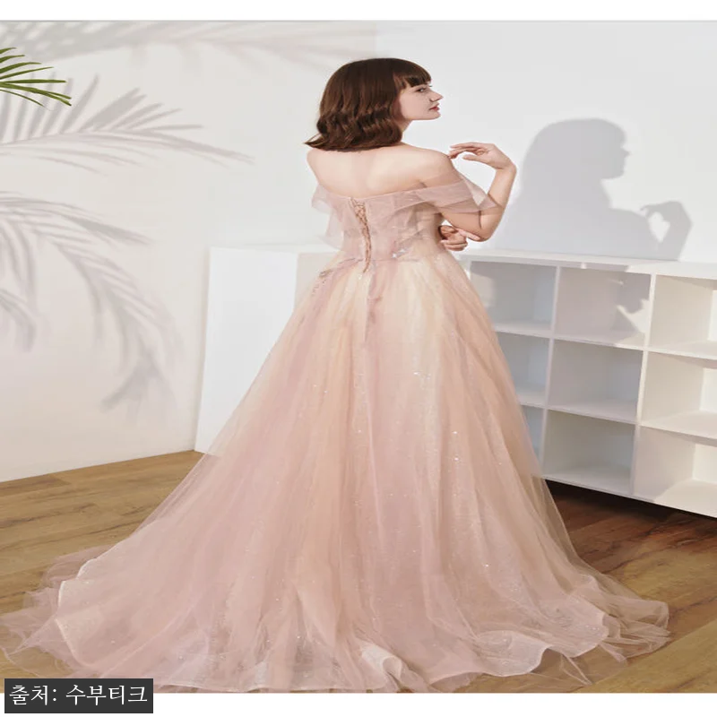 오프숄더 꼬임 이브닝드레스, 직접 입 관련 이미지 6