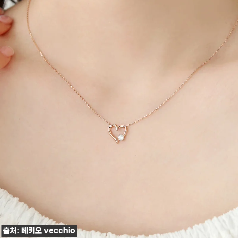 14k 러빙유 심플 하트 목걸이 사용 관련 이미지 6