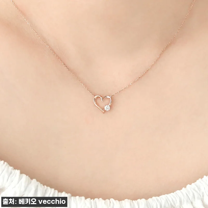 14k 러빙유 심플 하트 목걸이 사용 관련 이미지 7