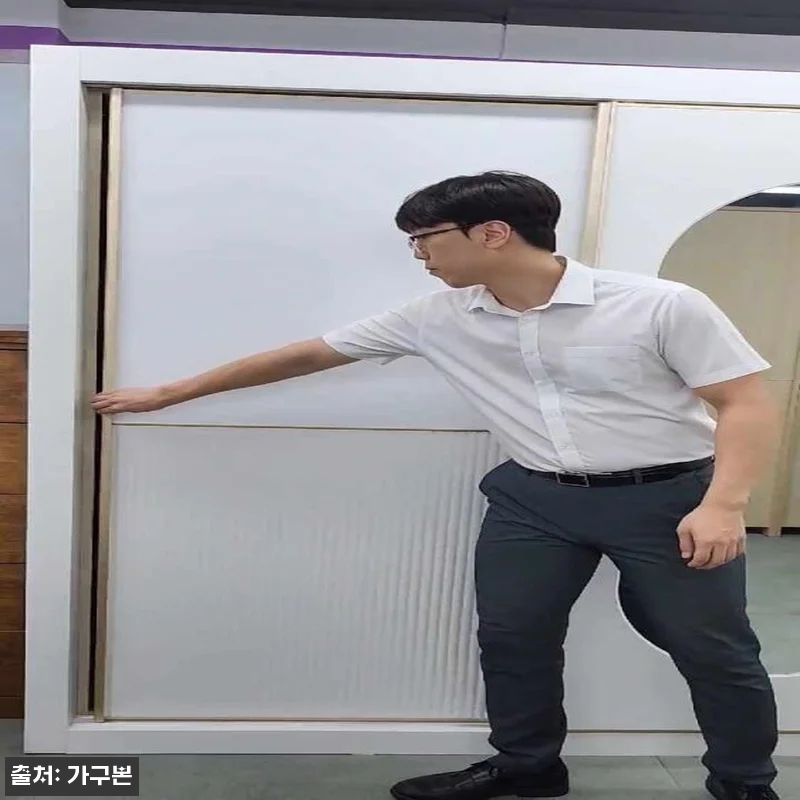 4자장롱 슬라이드장롱 아카시아 반갤러 관련 이미지 7