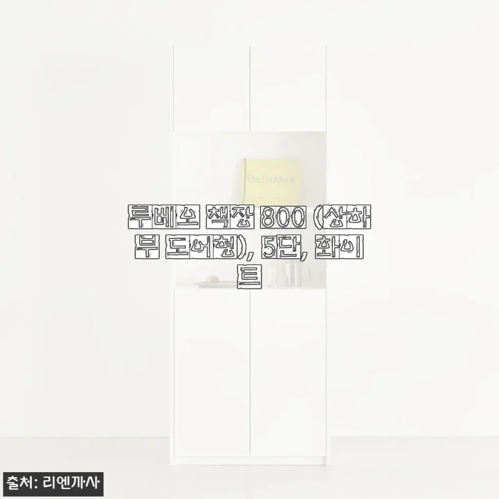루베오 책장 800 (상하부 도어형) 5단 화이트, 직접 써본 솔직한 사용후기