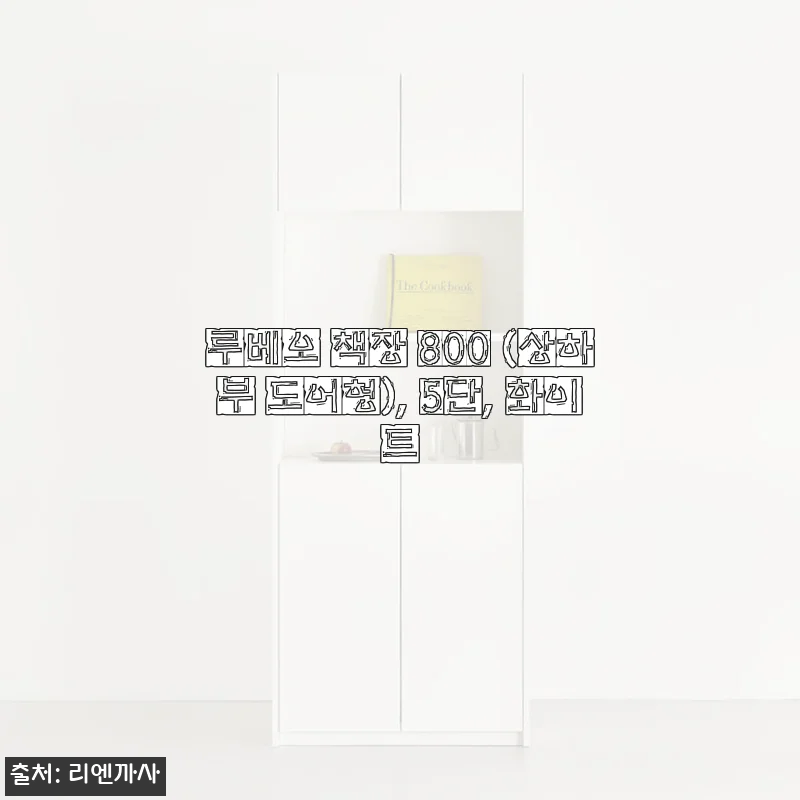 루베오 책장 800 (상하부 도어형) 5단 화이트, 직접 써본 솔직한 사용후기