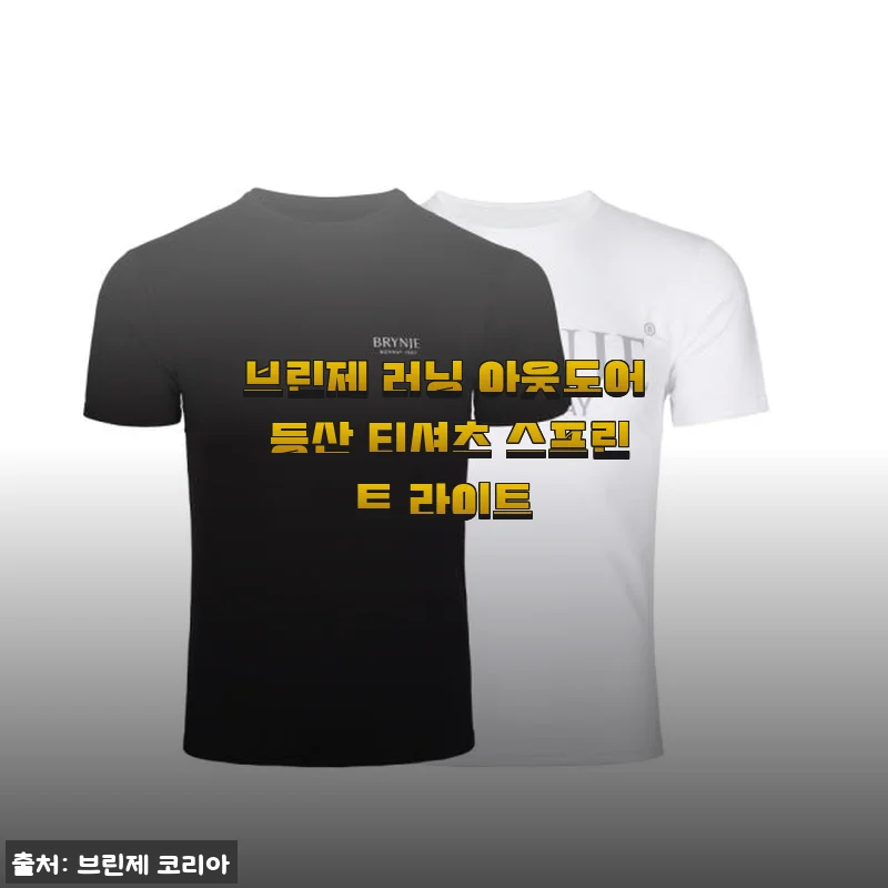 브린제 러닝 아웃도어 등산 티셔츠 스프린트 라이트 사용 후기