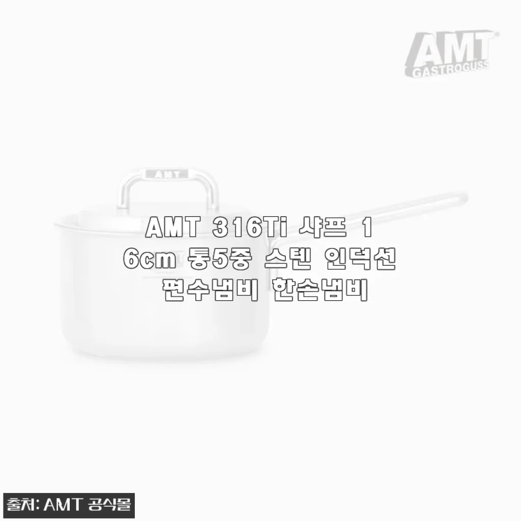 AMT 316Ti 샤프 16cm 통5중 스텐 인덕션 편수냄비, 직접 사용해본 솔직한 후기