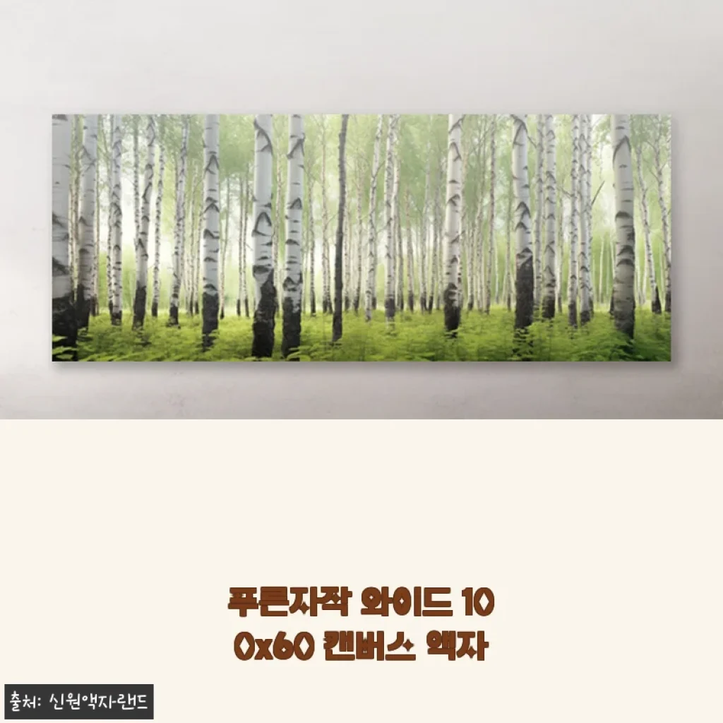 푸른자작 와이드 100x60 캔버스 액자 사용후기 및 상세 소개
