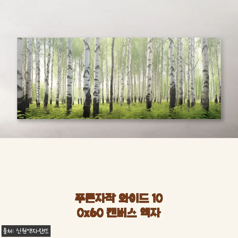 푸른자작 와이드 100x60 캔버스 액자 사용후기 및 상세 소개