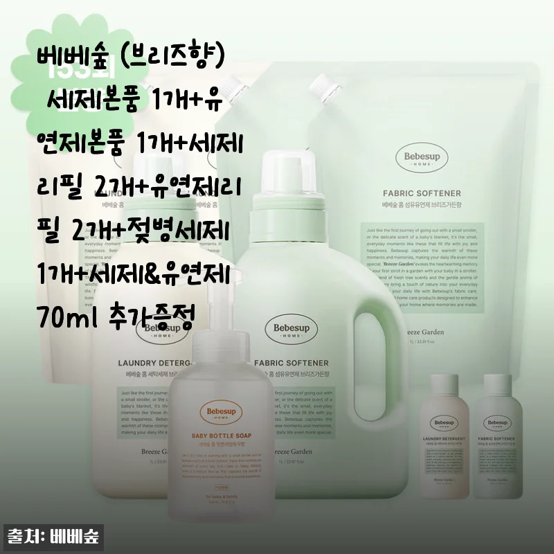 베베숲 브리즈향 세제 & 유연제 세트, 직접 사용해 본 솔직한 후기