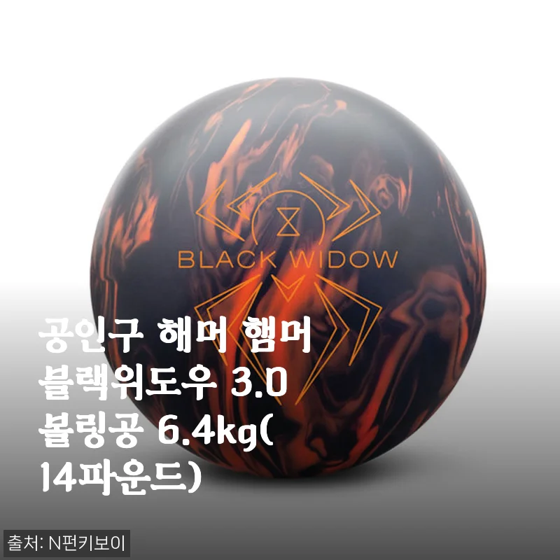 공인구 해머 블랙위도우 3.0 볼링공 6.4kg 사용후기 및 상세 소개
