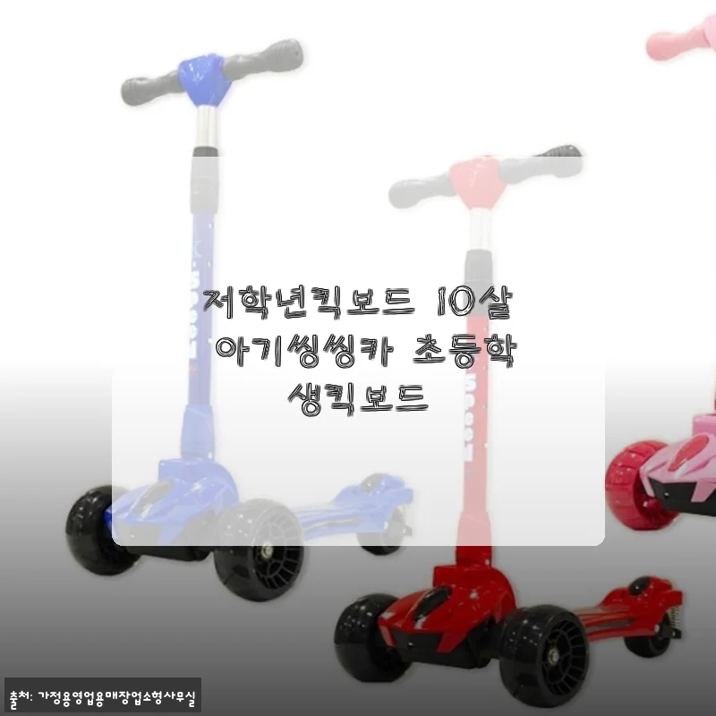 저학년킥보드 10살 아기씽씽카 초등학생킥보드 사용후기