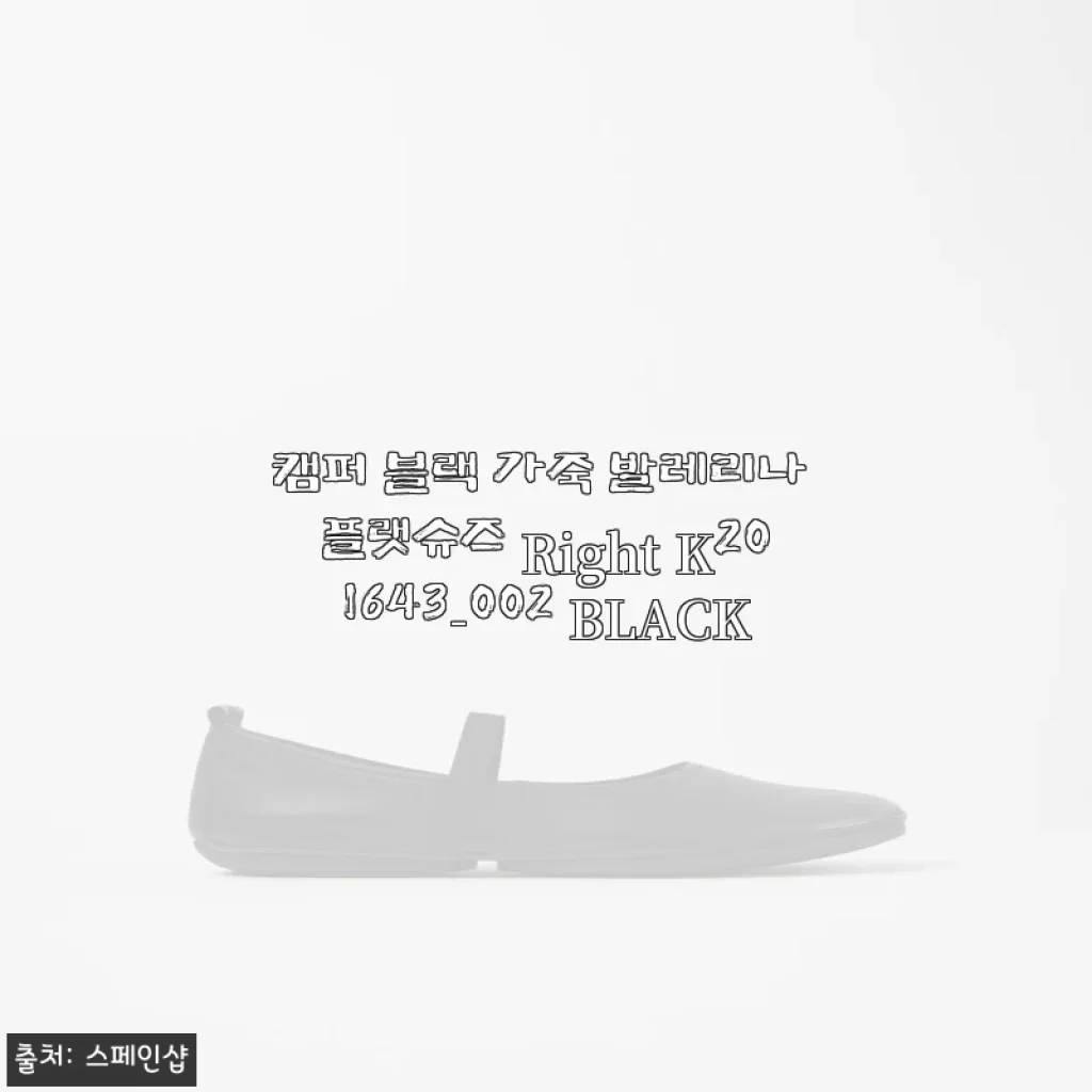 30대 직장인 발레리나 플랫슈즈 고민 끝에 만난 캠퍼, 블랙 가죽의 품격과 편안함