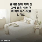 허리 아파서 바꾼 침대, 올바른침대 하드 매트리스 Q(퀸) 45% 할인받고 한 달 써본 진심 후기