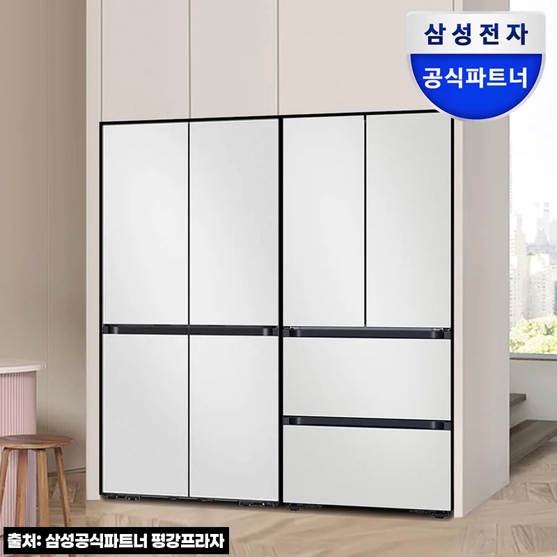 삼성 비스포크 AI 냉장고·김치냉장고 키친핏 Max 코타화이트, 주방 분위기 바꾸는 세트 찐체크 후기
