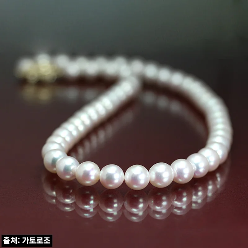 8~8.5mm 아코야 해수 진주 비드 목걸이, 클래식 주얼리로 눈여겨볼 이유