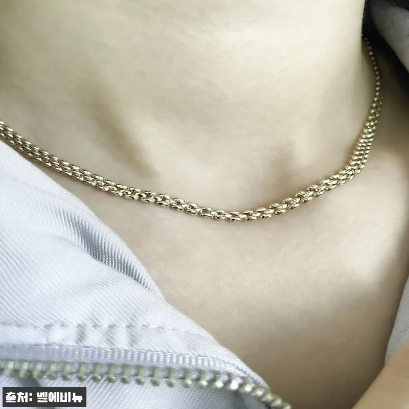 14K 18K 테니스 체인 목걸이, 관련 이미지 5