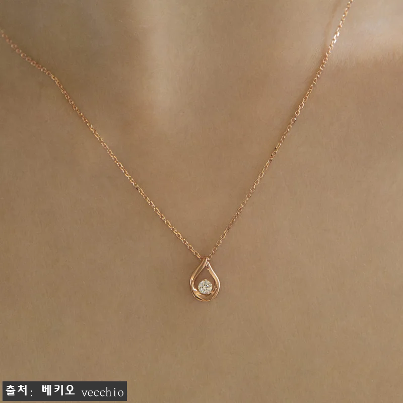 18k 러빙 물방울 목걸이, 27% 관련 이미지 6
