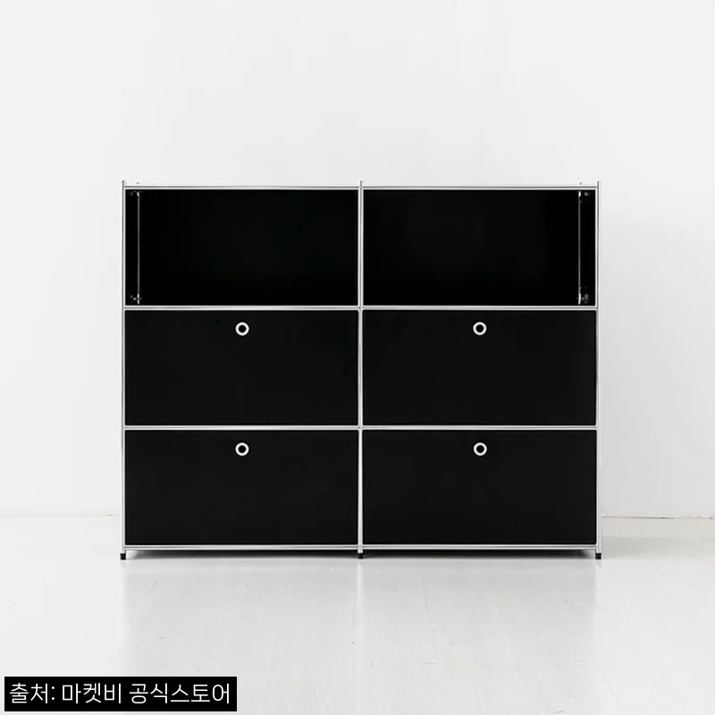 심플리 2x3 수납장 4문 BC133 매트블랙, 152cm 와이드 수납장으로 눈여겨볼 만한 이유