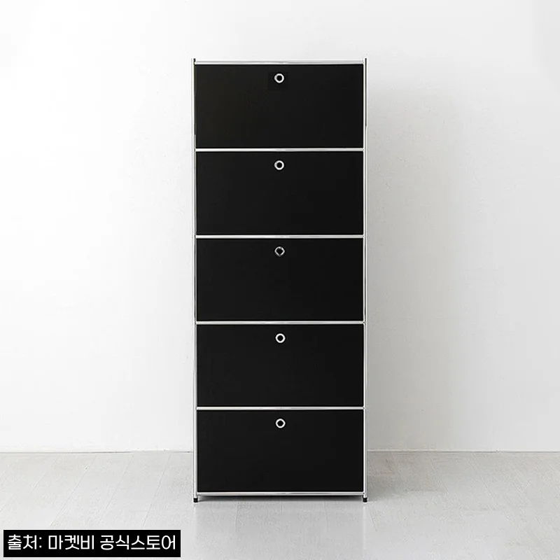 심플리 수납장 BC101 매트블랙 찐후기 느낌, 77x40x196 5단으로 수납 고민 정리