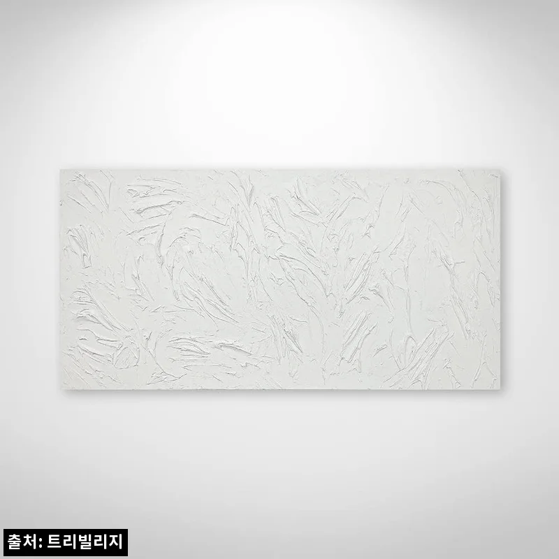 [Gallery Edition] 대형 추상화 거실 인테리어 화이트 텍스처 원화 그림 액자, 비어 보이던 거실에 취향을 더하는 선택