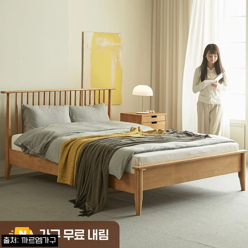 까르엠가구 마티니 침대 프레임 매트리스 세트 퀸, 원목 평상형 침대 고민할 때 체크한 구매 포인트