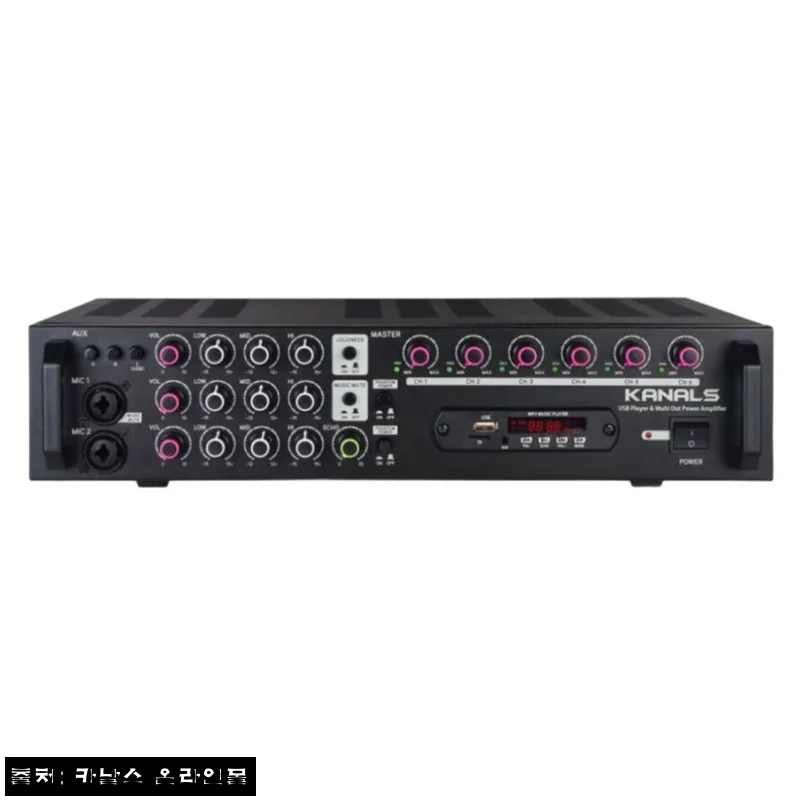 카날스 EMA-600N 6채널 600W PA앰프, 매장 음향 구성할 때 눈여겨볼 이슈템